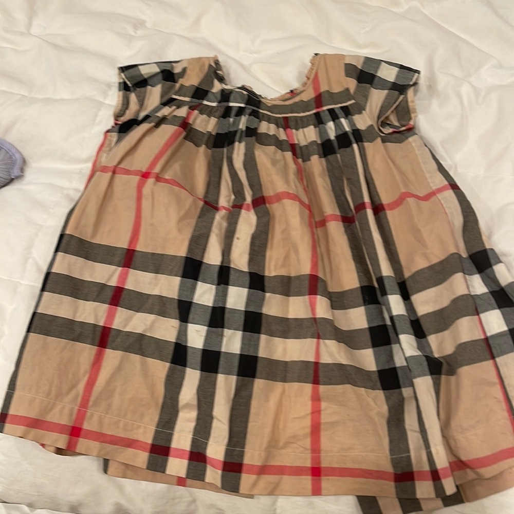 Burberry plaid dress 18 months